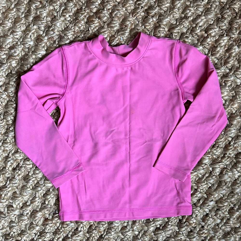 Primary Pink Kids Swim Rashguard